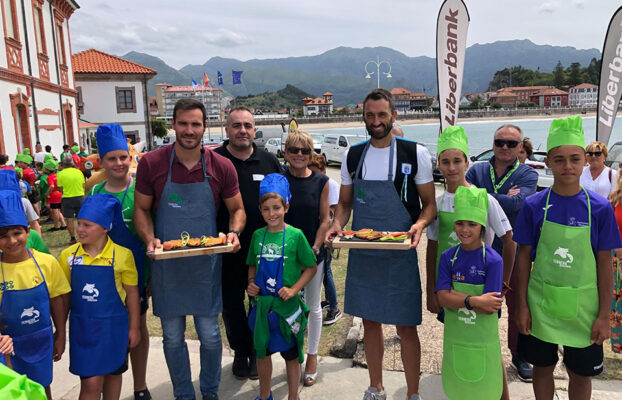 Los piragüistas del Mini Sella también compiten en la cocina