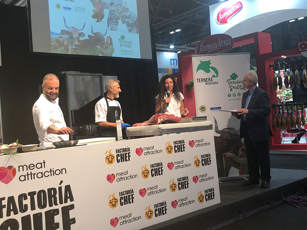 Aguja de Vaca Asturiana y Falda de Ternera Asturiana acaparan la atención en la Factoría Chef de Meat Attraction