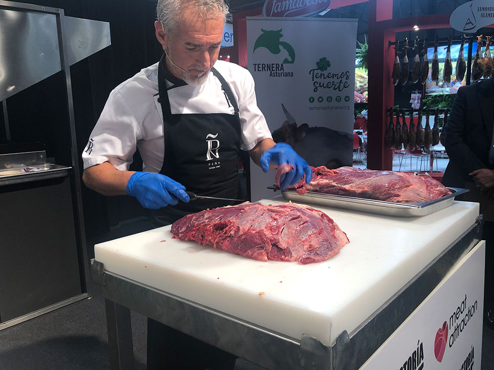 Aguja de Vaca Asturiana y Falda de Ternera Asturiana acaparan la atención en la Factoría Chef de Meat Attraction