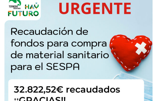 La recaudación abierta por Ternera Asturiana para el SESPA se cierra con casi 33.000€.