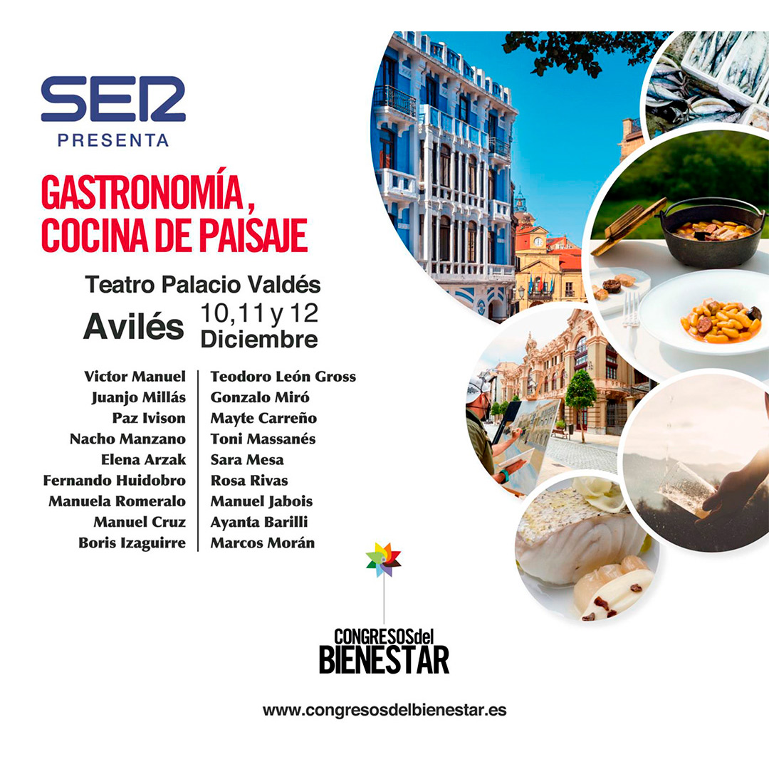 Ternera Asturiana en los Congresos del Bienestar de la Cadena Ser, que llegan este fin de semana a Asturias, para hablar de gastronomía.