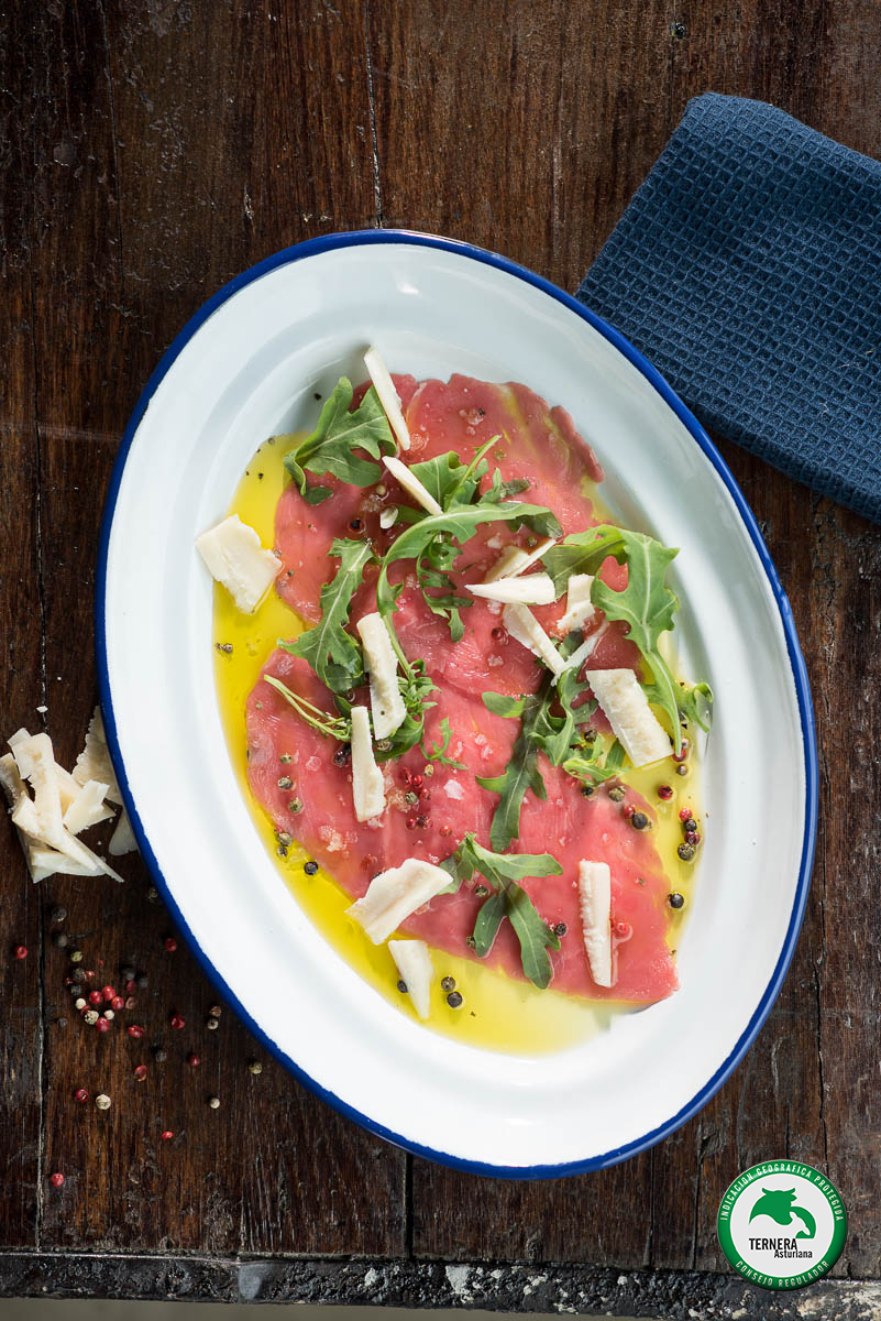 Carpaccio de Ternera Asturiana.