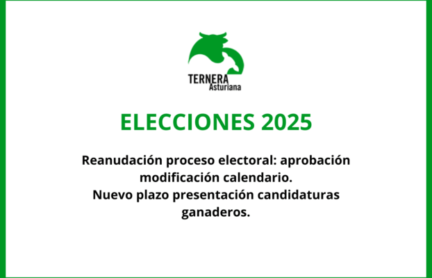 La Junta Electoral del Consejo Regulador de la IGP «Ternera Asturiana» reanuda el proceso electoral y aprueba la modificación del calendario que lo posibilita